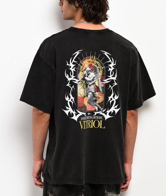 Vitriol Angelish Vintage Black T-Shirt