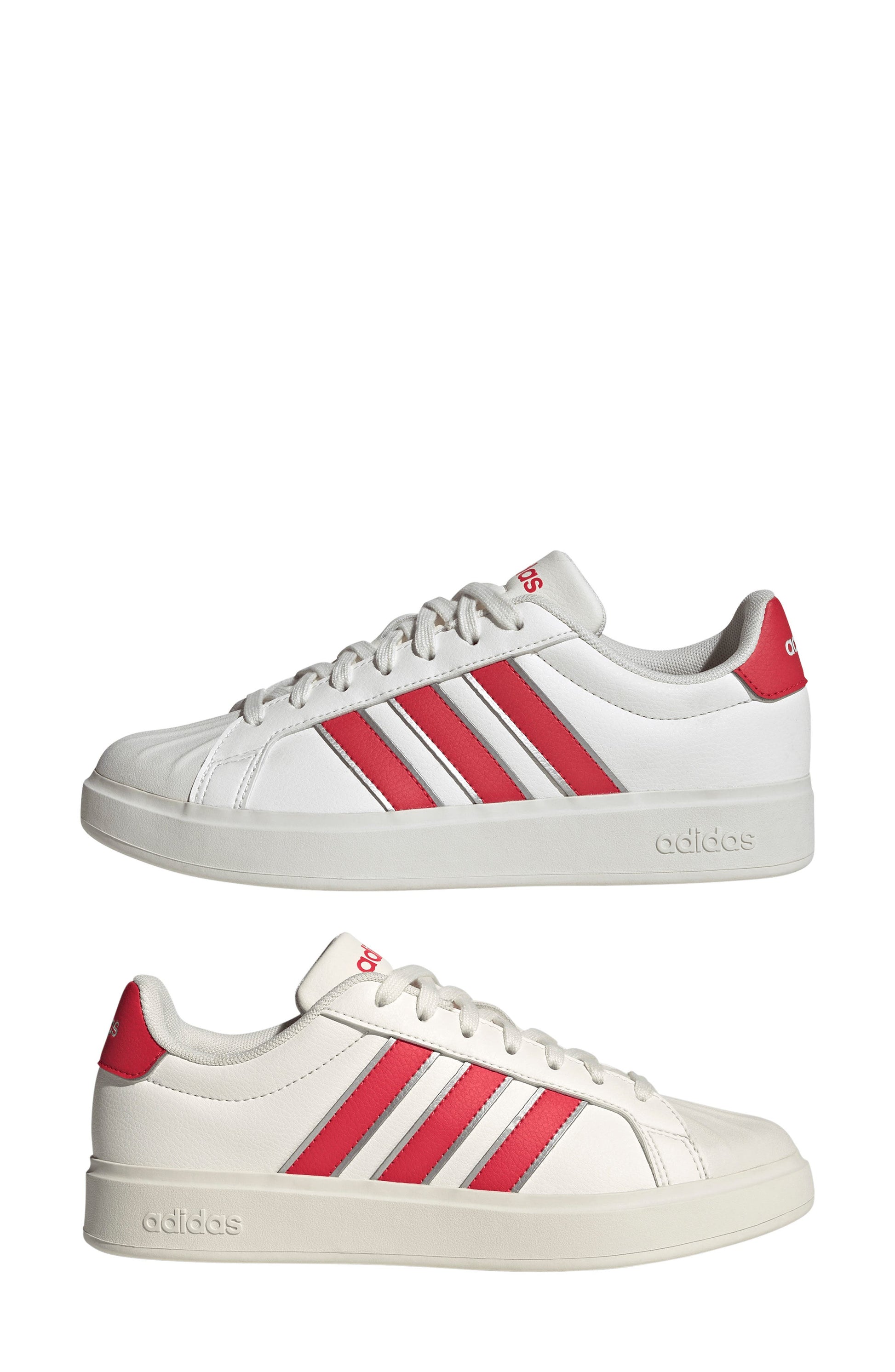 WHITE/ RED/ SILVER MET.