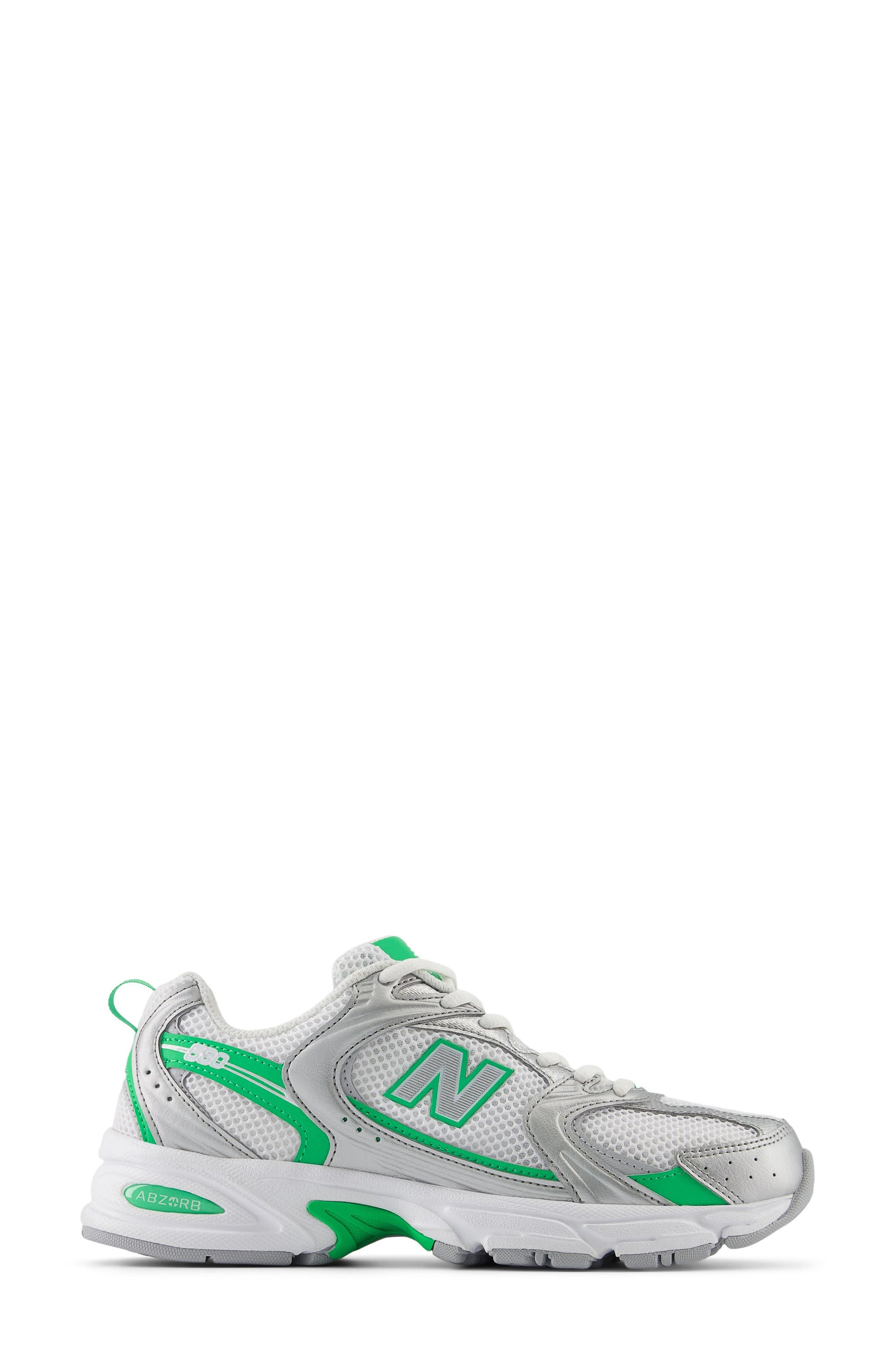 SILVER METALLIC/ GREEN APPLE