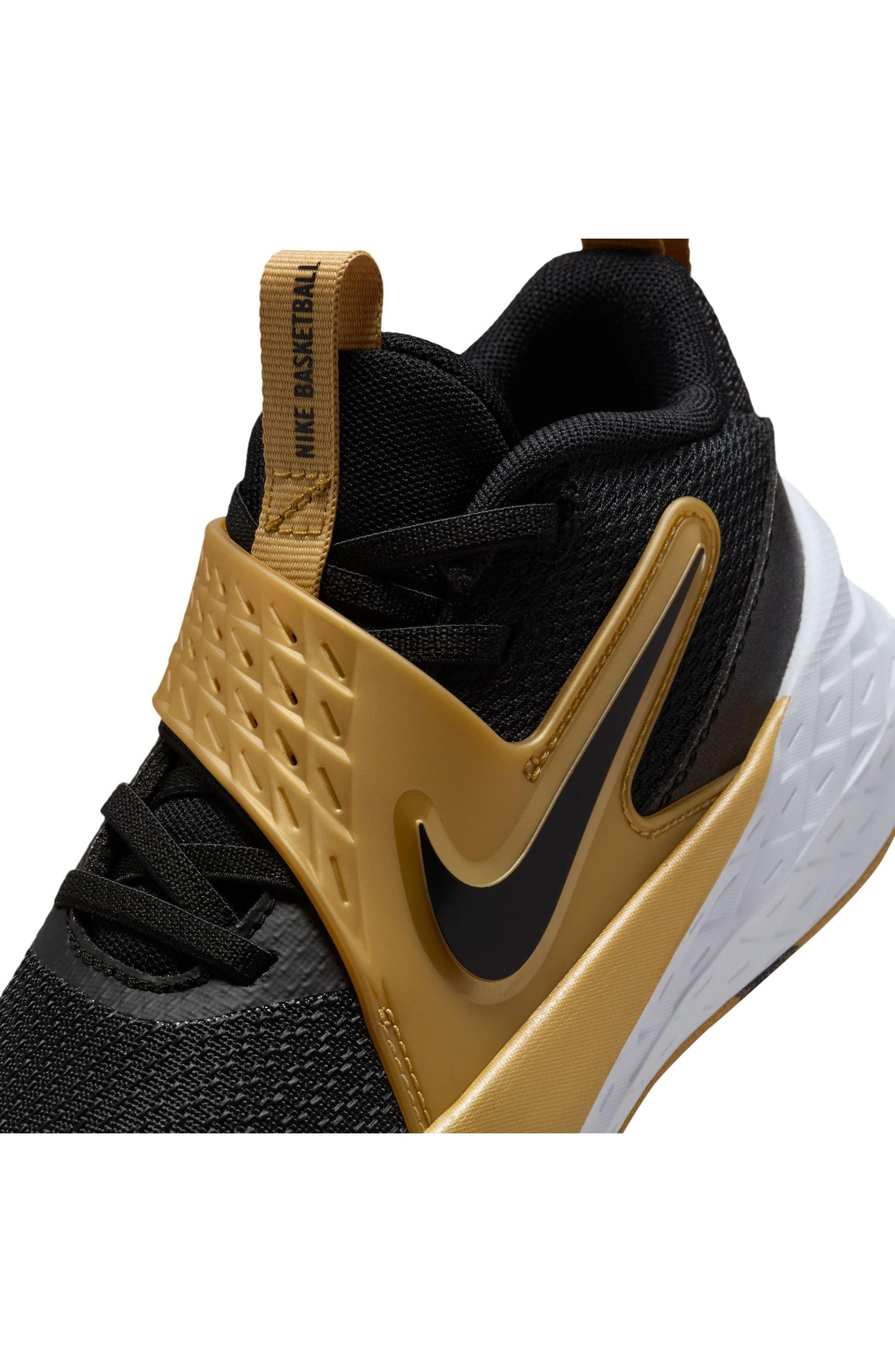 BLACK/ METALLIC GOLD/ WHITE