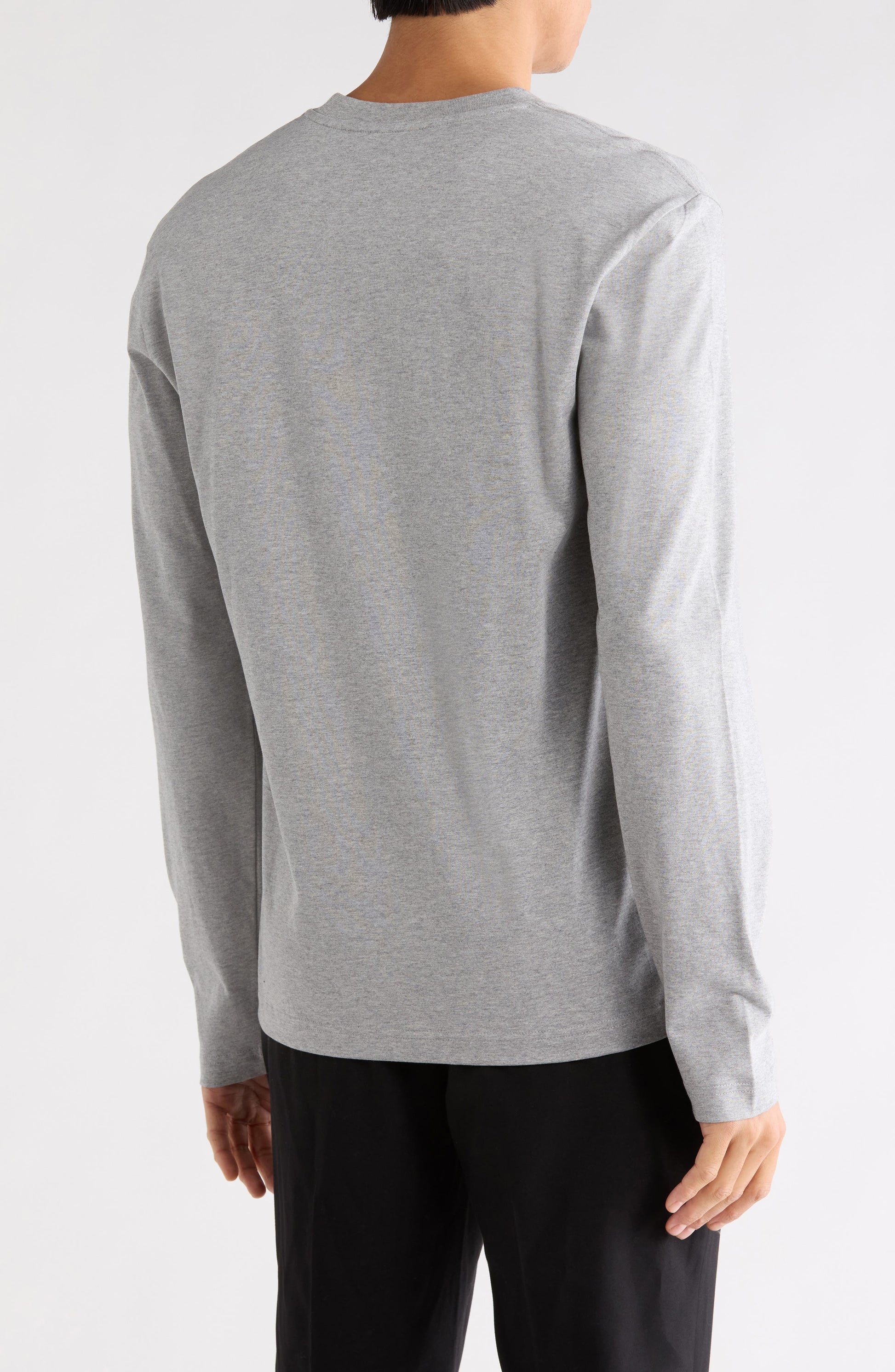 LIGHT GREY MELANGE-BLACK