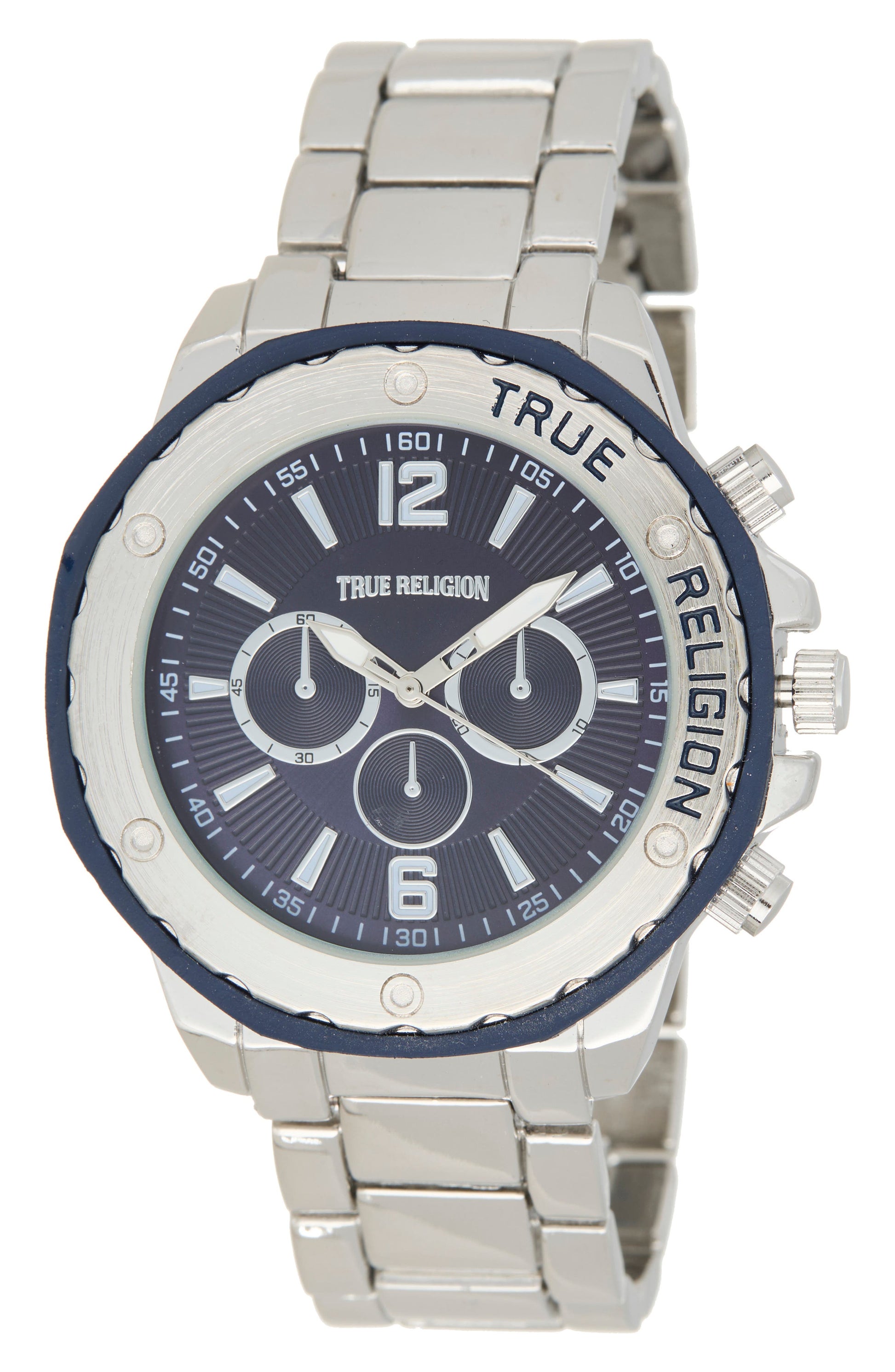 NAVY/ SILVER