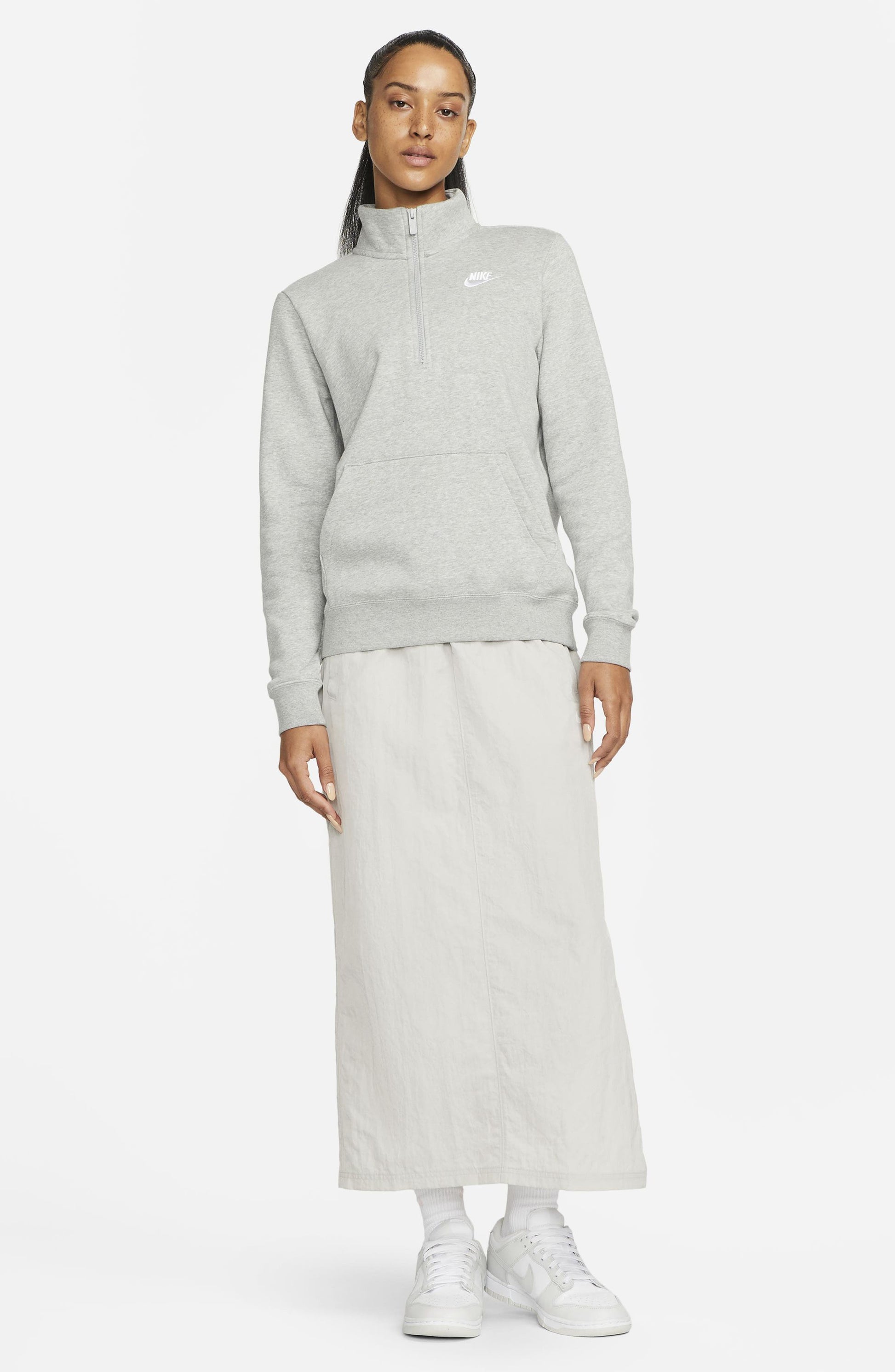 DARK GREY HEATHER/ WHITE