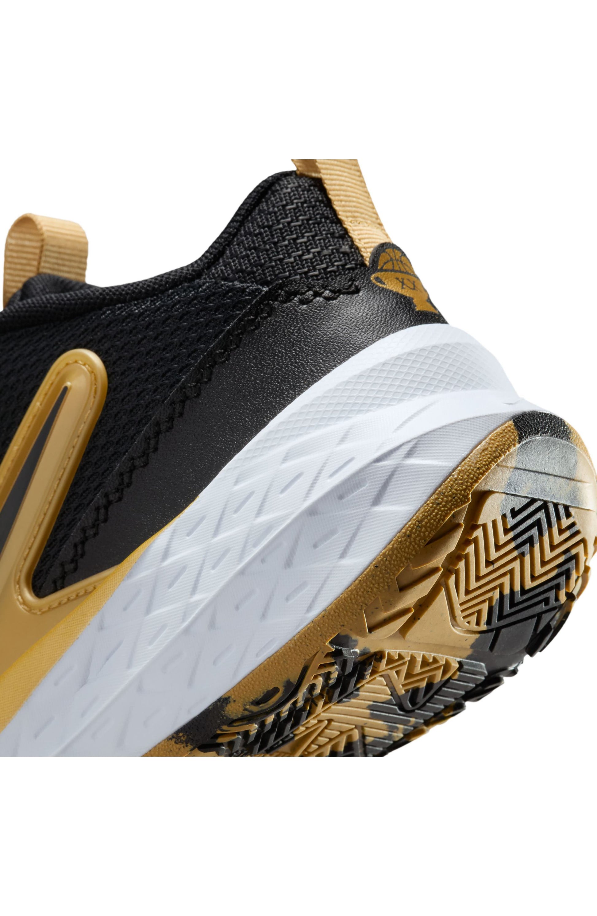 BLACK/ METALLIC GOLD/ WHITE