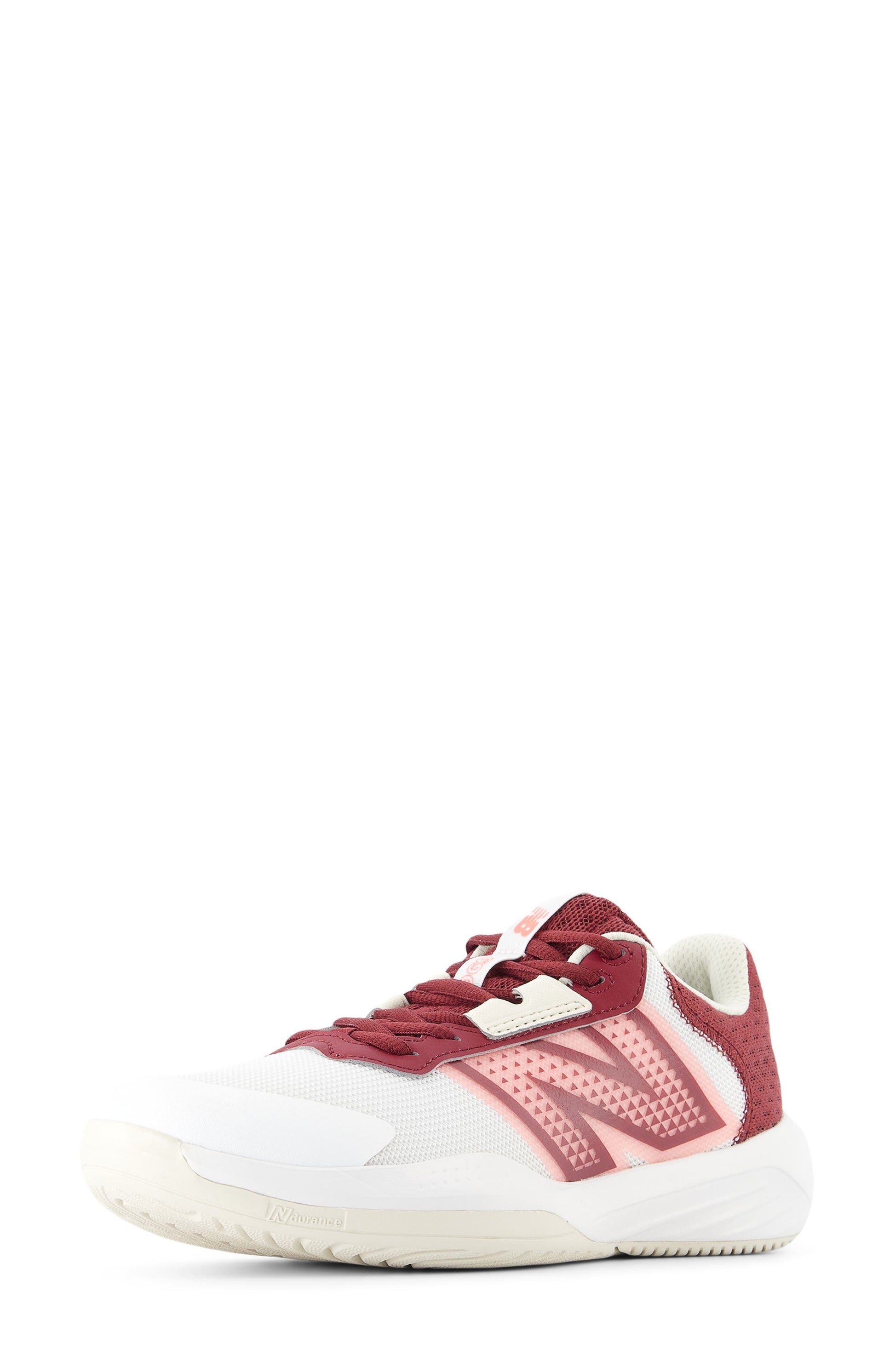 WHITE/ MONARCH BURGUNDY