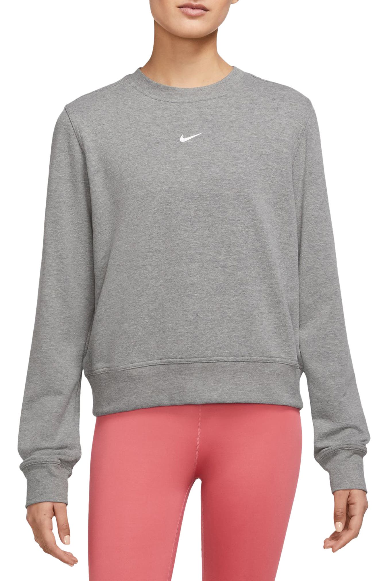 LIGHT CARBON HEATHER/ WHITE