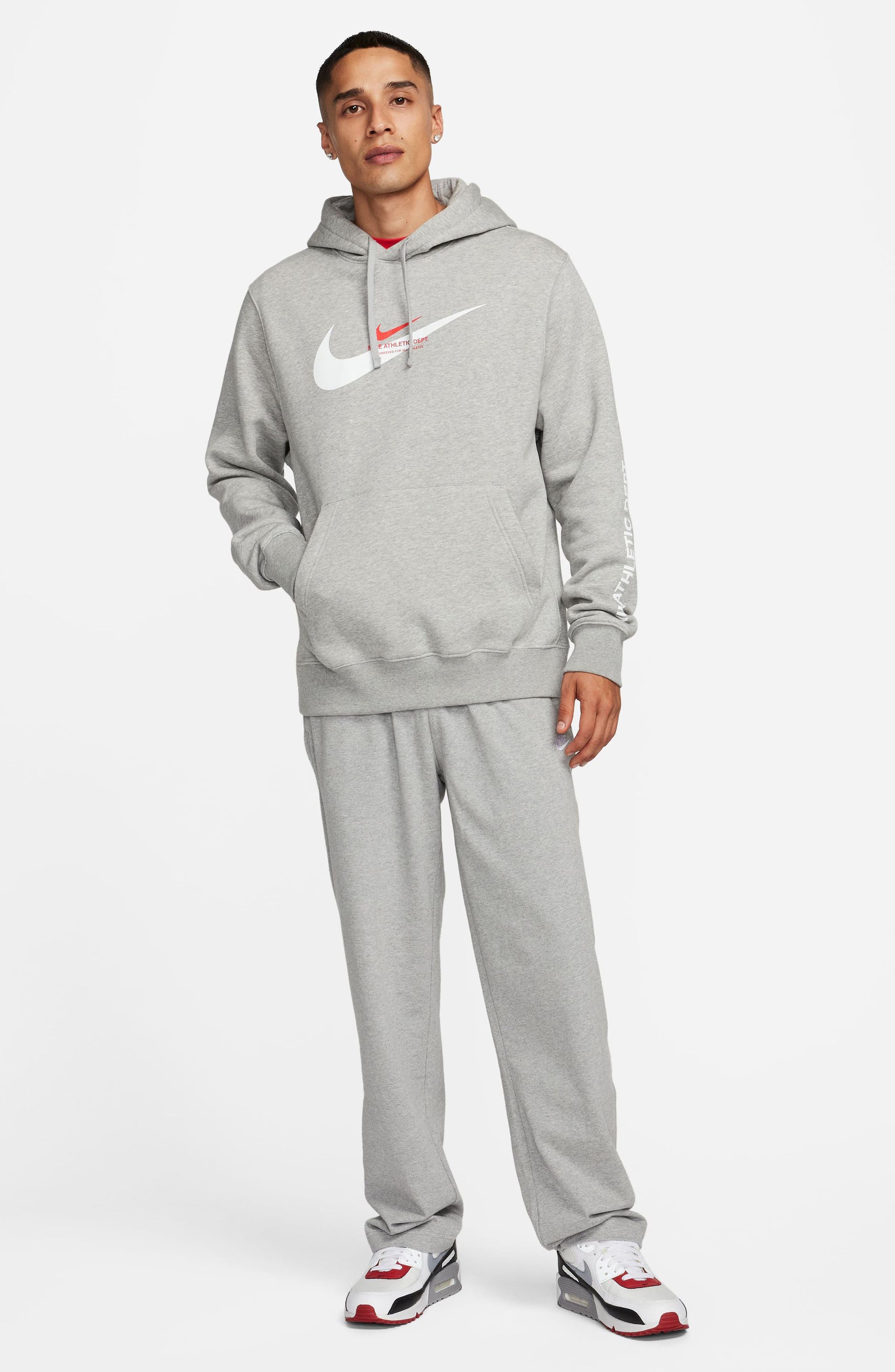 DK GREY HEATHER/ WHITE