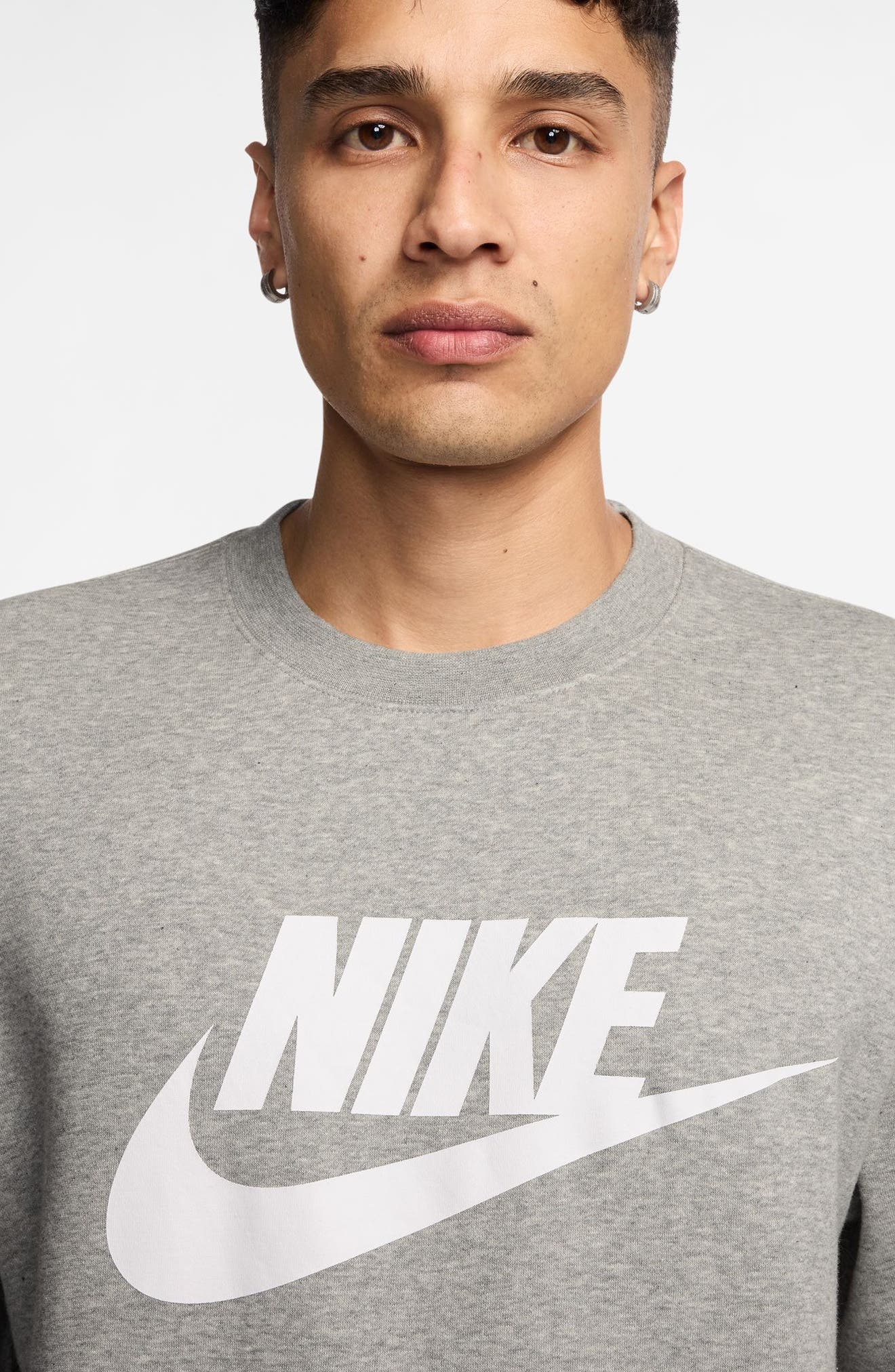 DARK GREY HEATHER/ WHITE