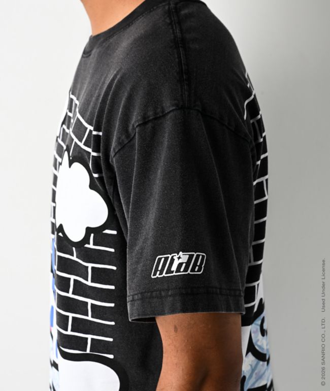 Hello Kitty® and Friends | A.LAB Cinnamoroll™ Camo Puffer Vintage Black T-Shirt