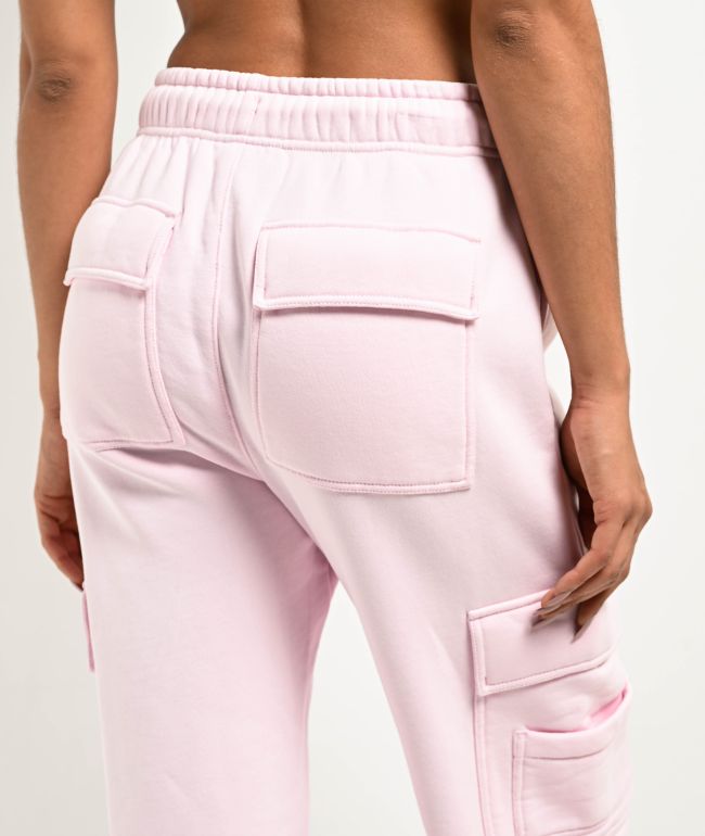 Ninth Hall Fundamentals Koa Pink Tulle Cargo Relaxed Sweatpants