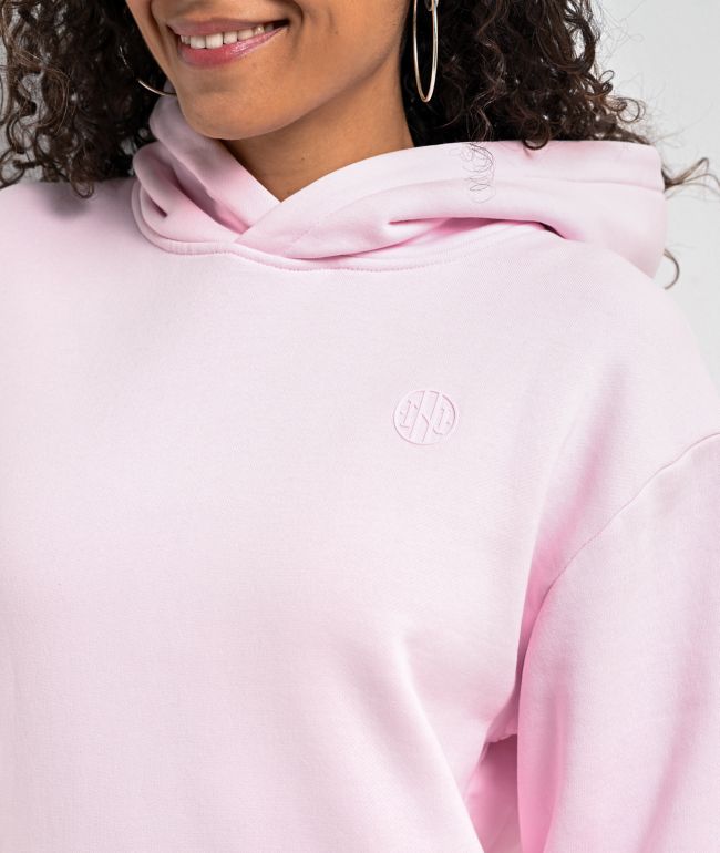 Ninth Hall Fundamentals Oso Pink Wash Relaxed Hoodie