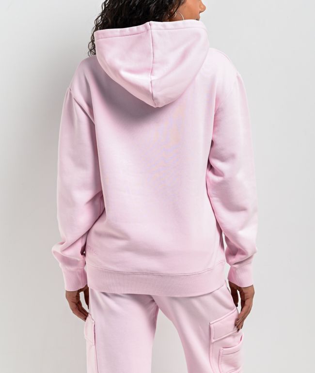 Ninth Hall Fundamentals Oso Pink Wash Relaxed Hoodie