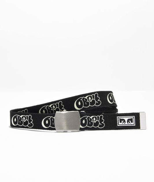 Obey Graffiti Black Web Belt 