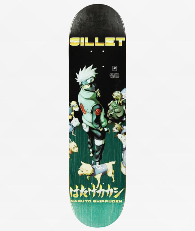Primitive x Naruto Shippuden Gillet Kakashi Dog Squad 8.0" Skateboard Deck