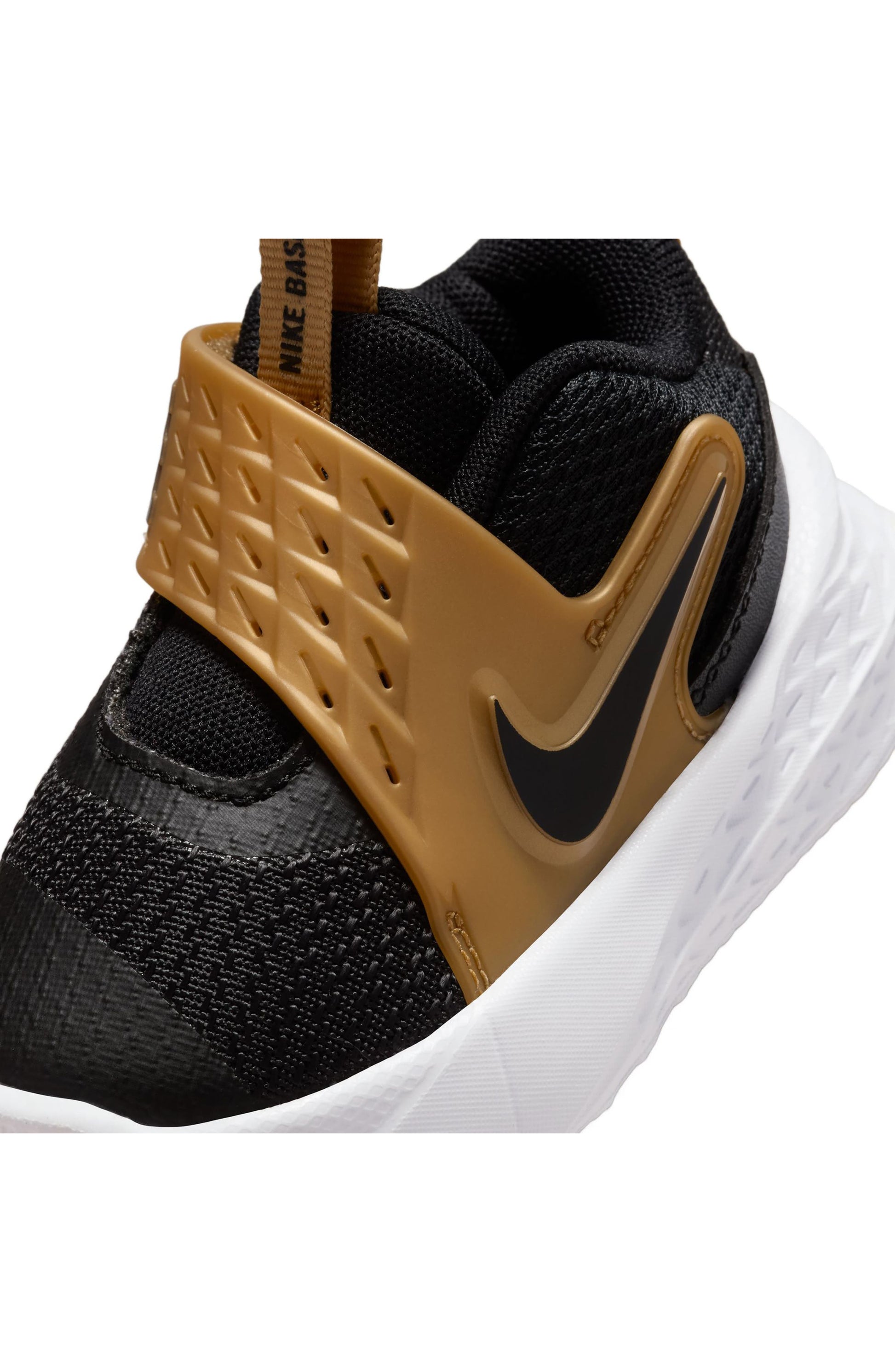 BLACK/ METALLIC GOLD/ WHITE