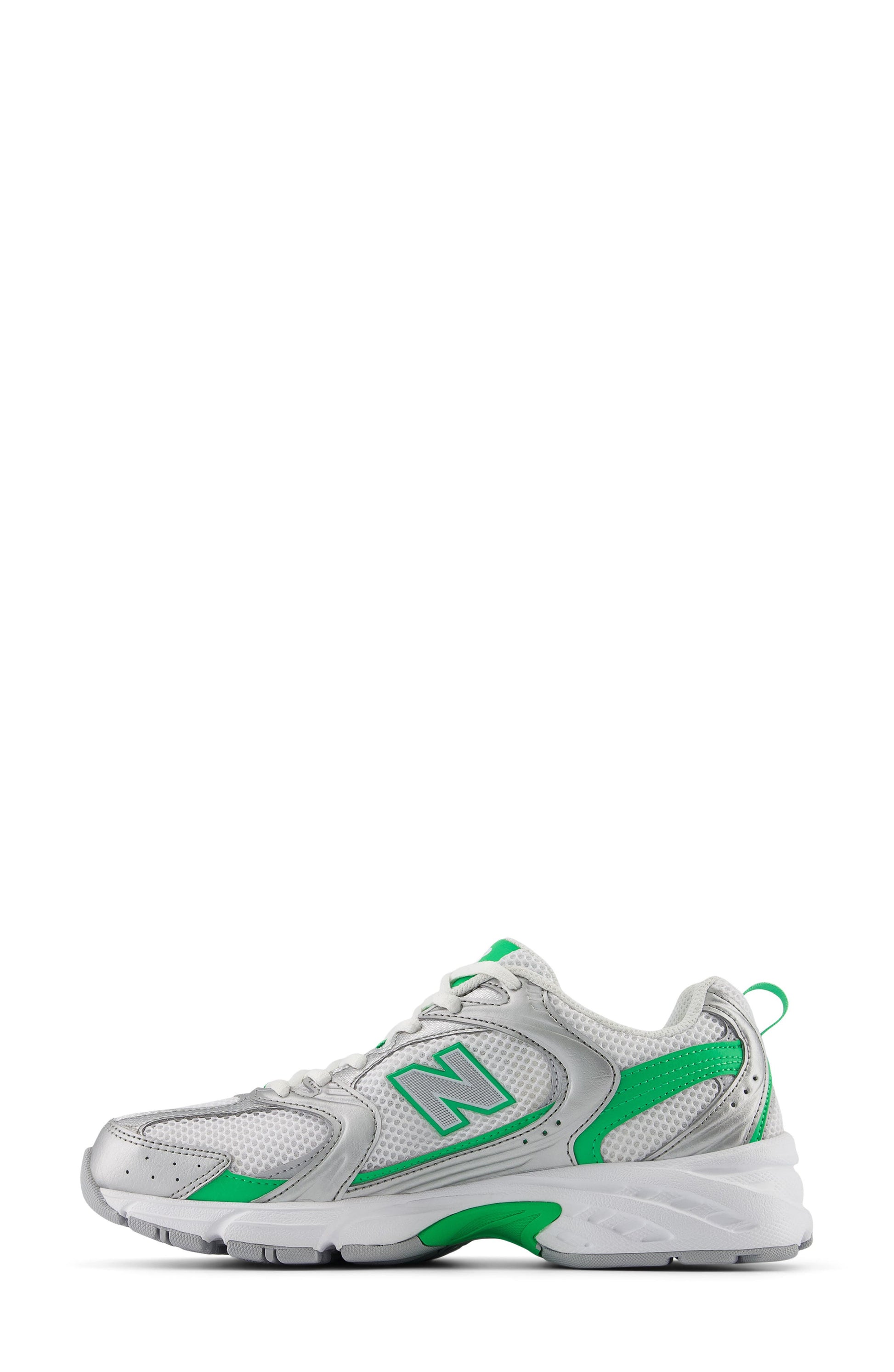 SILVER METALLIC/ GREEN APPLE
