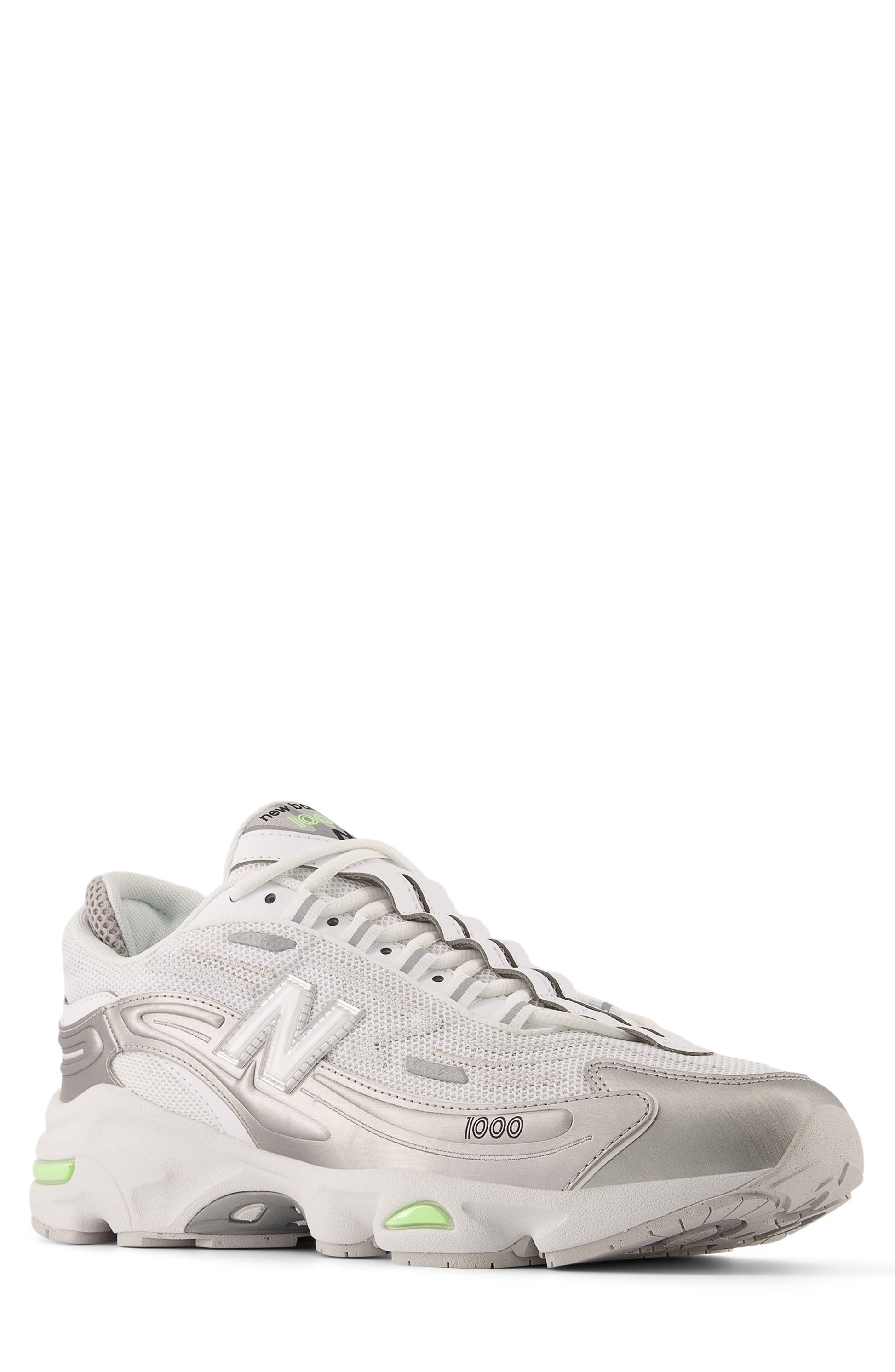 WHITE/ SILVER METALLIC